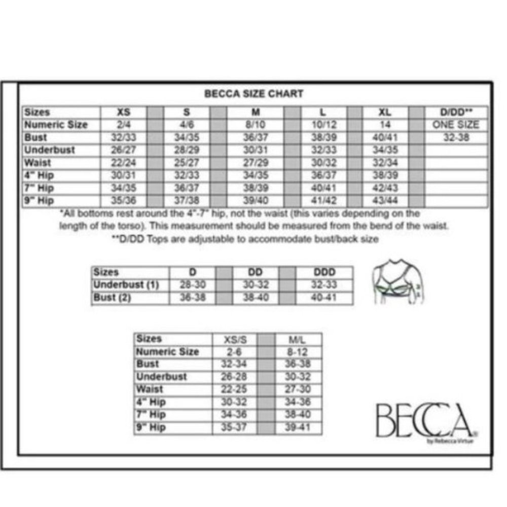 Becca Solid Color-Code Split-Band Halter Bik.Top - Picture 2 of 2